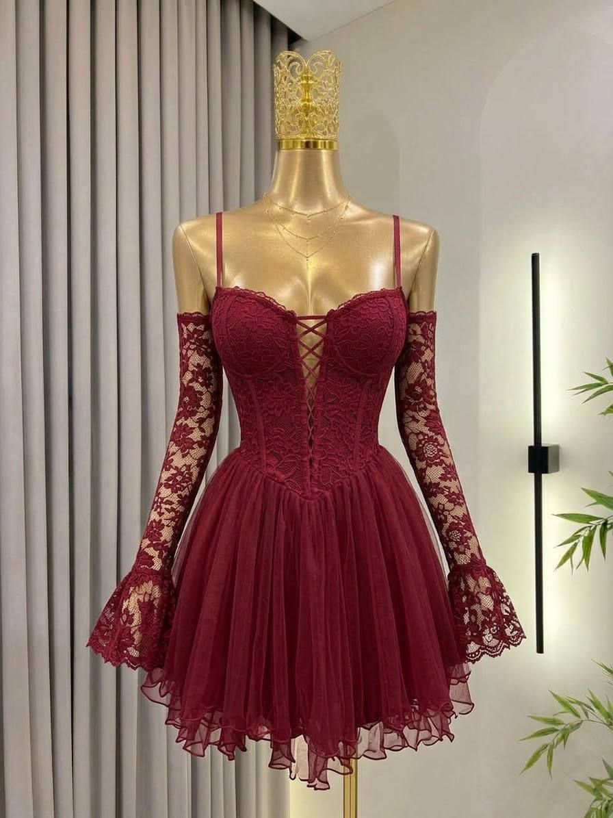 Robe Corset avec Gants Dentelle importation