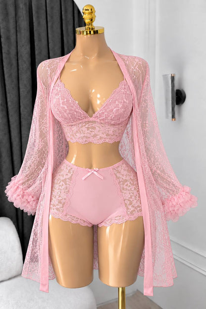 nuisette taline dentelle 03 pcs importation