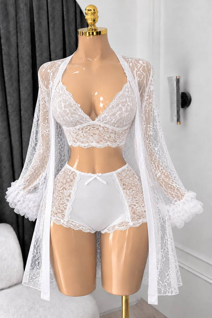 nuisette taline dentelle 03 pcs importation